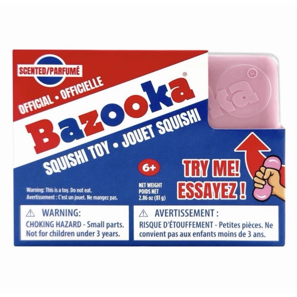 Scented Squishi Bazooka Joe Gum Squeeze Toy SHIPS FAST